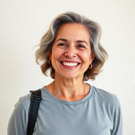 Foto de Maria Helena, paciente recuperada